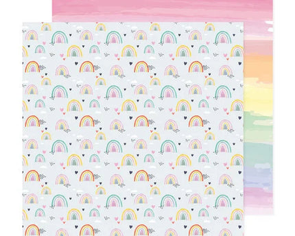 PAPEL P/SCRAPBOOK RAINBOW AVE 12"X12"