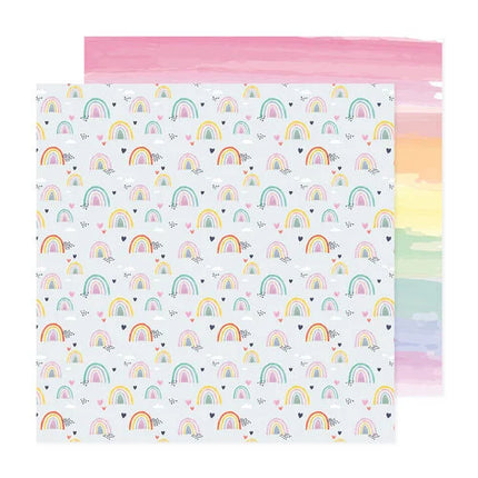 PAPEL P/SCRAPBOOK RAINBOW AVE 12"X12"