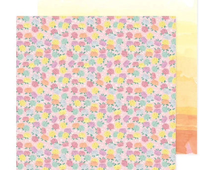 PAPEL P/SCRAPBOOK SUNRISE HAPINESS 12"X12"