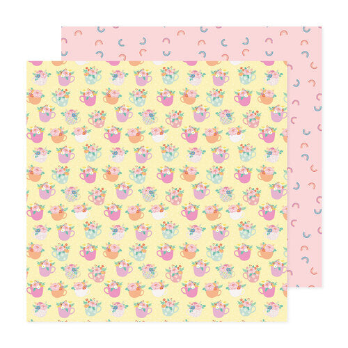 PAPEL P/SCRAPBOOK BOUQUET 12"X12"