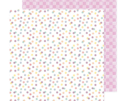 PAPEL P/SCRAPBOOK CONFETTI LOVER 12"X12"