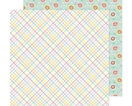 PAPEL P/SCRAPBOOK COFFEE TIME 12"X12"