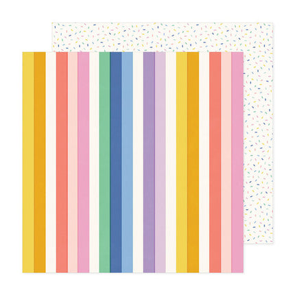 PAPEL P/ SCRAPBOOK 12X12 DOBLE SIDED TECHNICOLOR