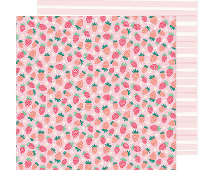 PAPEL P/ SCRAPBOOK 12X12 DOBLE SIDED BERRY GOOD