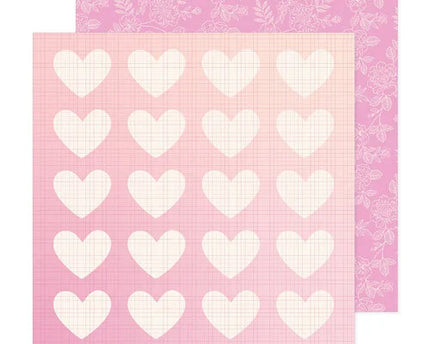 PAPEL P/ SCRAPBOOK 12X12 DOBLE SIDED THINK PINK