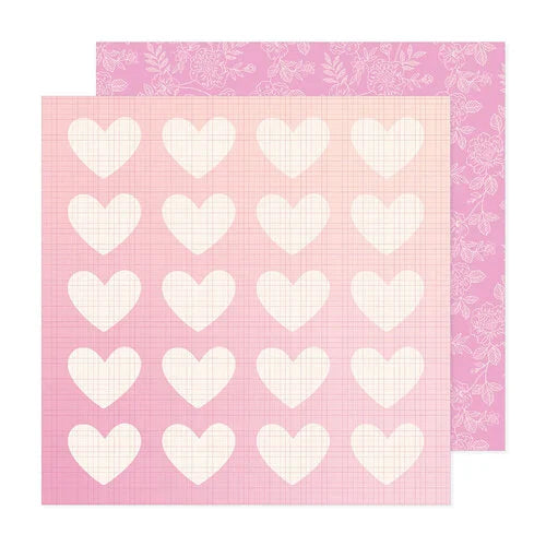 PAPEL P/ SCRAPBOOK 12X12 DOBLE SIDED THINK PINK