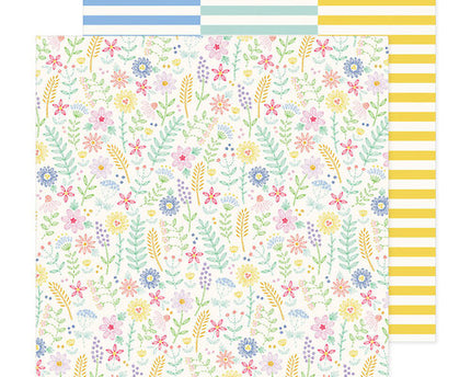 PAPEL P/ SCRAPBOOK 12X12 DOBLE SIDED STITCHED DELIGHTS