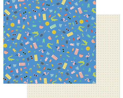 PAPEL P/SCRAPBOOK JUST BEACHY