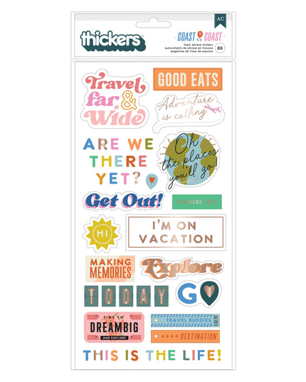 STICKERS COAST COAST 89 PC