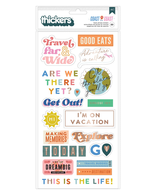 STICKERS COAST COAST 89 PC