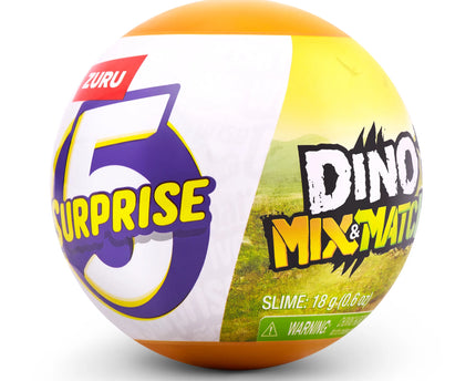 JUGUETE ZURU 5 SURPRISE DINO MIX AND MATCH IN CAPSULE
