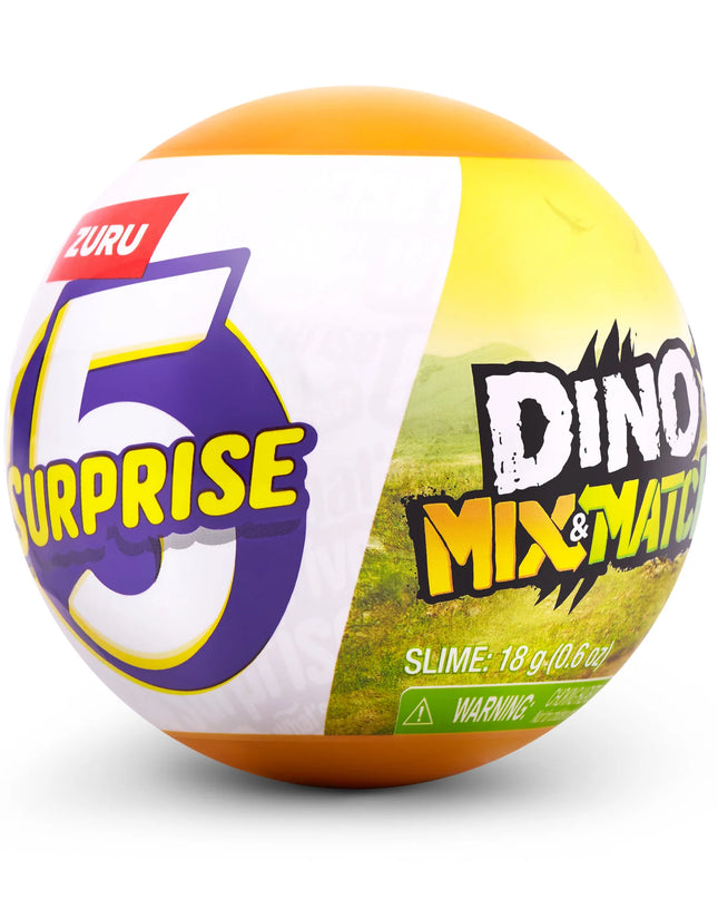 JUGUETE ZURU 5 SURPRISE DINO MIX AND MATCH IN CAPSULE