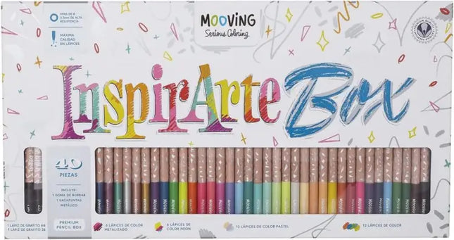 Lápices Inspirarte Box 40 piezas.