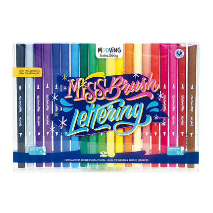 MARCADORES LETTERING MOOVING 20PC