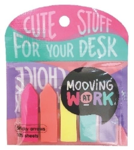 BANDERITAS ADHESIVAS MOOVING FLECHAS COLORES BLISTER de 5