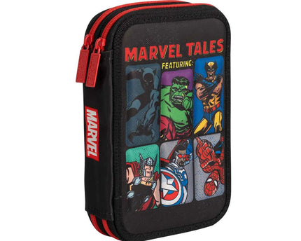 CARTUCHERA MARVEL DOBLE ZIPPER