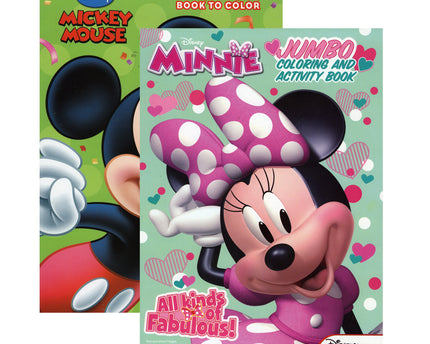 LIBRO P/COLOREAR MICKEY & MINNIE