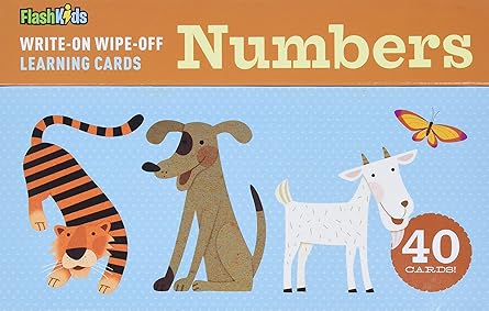 FLASH CARD NUMBERS WRITE ON WIPE OFF LEARNING CARDS
