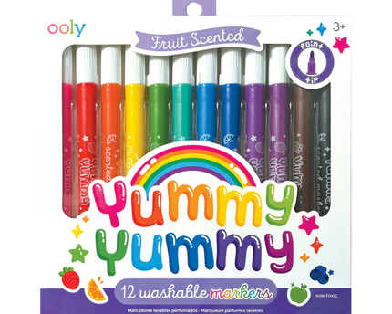 MARCADORES CON AROMAS YUMMY YUMMY 12 UND CON AROMA