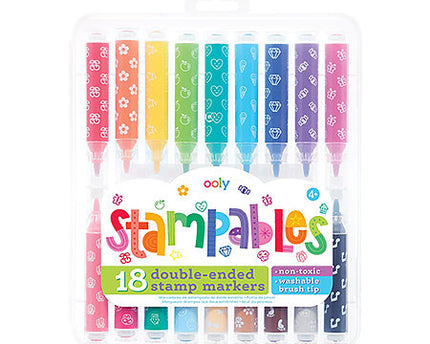 MARCADORES STAMPADOS DOBLE PUNTA PUNTA PINCEL