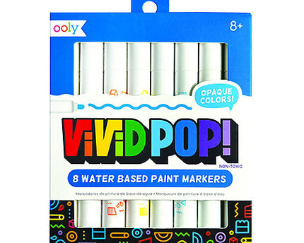 MARCADORES  VIVID POP DE PINTURA DE BASE AGUA 8 UND