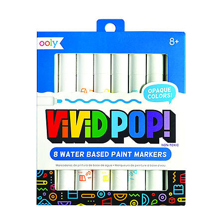 MARCADORES  VIVID POP DE PINTURA DE BASE AGUA 8 UND