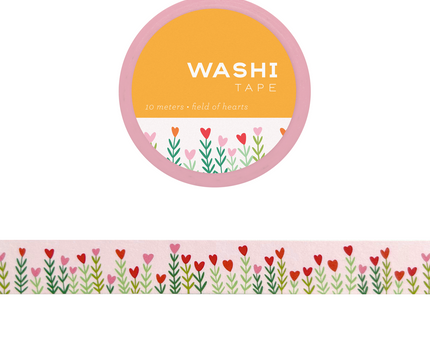 WASHI TAPE FIELD OF HEARTS