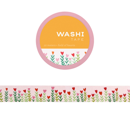 WASHI TAPE FIELD OF HEARTS