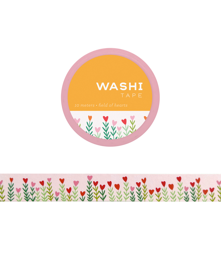 WASHI TAPE FIELD OF HEARTS