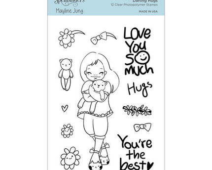 SET DE SELLOS DARLING HUGS - 12 PCS
