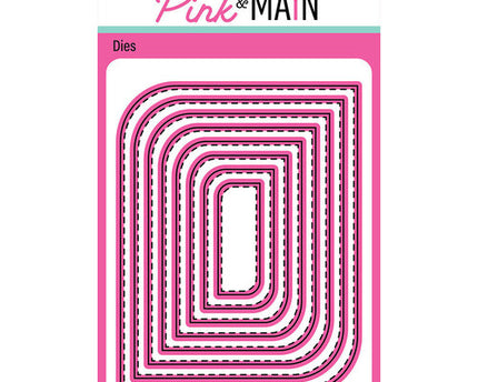 DIE MOD STITCHED RECTANGLE - PINK&MAIN