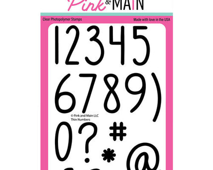 STAMP THIN NUMBERS