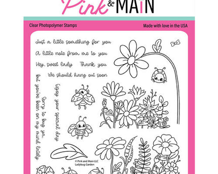 SELLO TRANS. LADYBUG GARDEN - PINK&MAIN