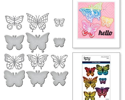 DIE BRILLIANT BUTTERFLIES 12PZS