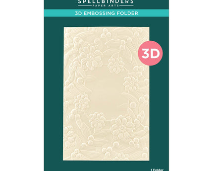 EMBOSSING NOTCHED CORNER FLORAL E3D-067