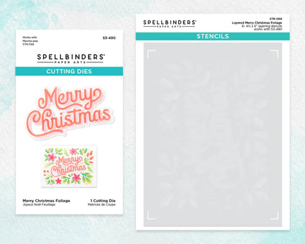 DIES LAYERED MERRY CHRISTMAS BD-0778