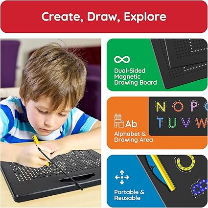JUGUETE PIZARRA MAGNETICA ALPHABETS AND NUMBERS TRACING 4PZ