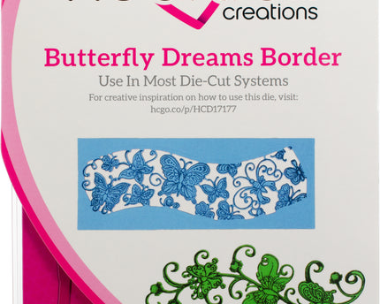 HEARTFELT - SET DE TROQUELES BORDE DE SUEÑOS DE MARIPOSA 2 PCS