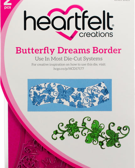 HEARTFELT - SET DE TROQUELES BORDE DE SUEÑOS DE MARIPOSA 2 PCS