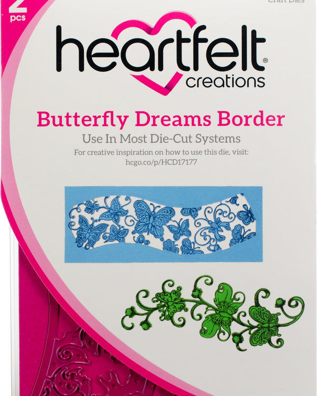 HEARTFELT - SET DE TROQUELES BORDE DE SUEÑOS DE MARIPOSA 2 PCS