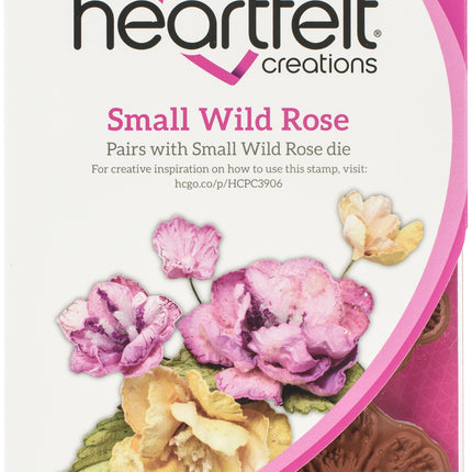 HEARTFELT - SELLOS ADHESIVOS SMALL WILD ROSE 4 PCS