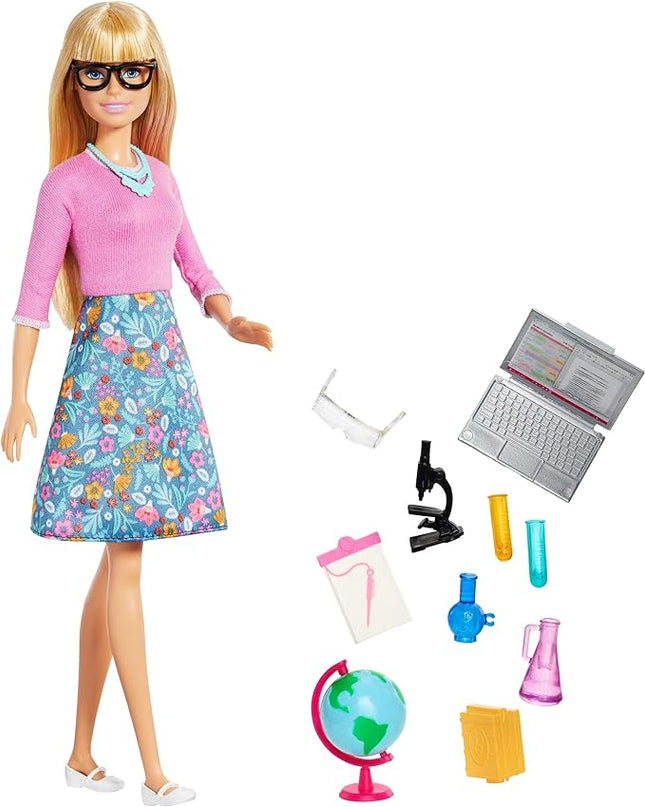 JUGUETE BARBIE TEACHER BLONDE