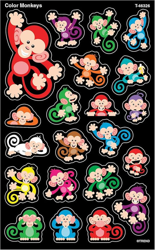 STICKER  COLOR MONKEYS