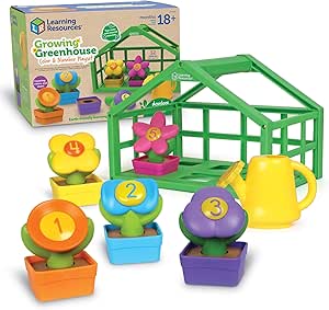 JUGUETE GROWING GREENHOUSE COLOR AND NUMBER PLAYSET