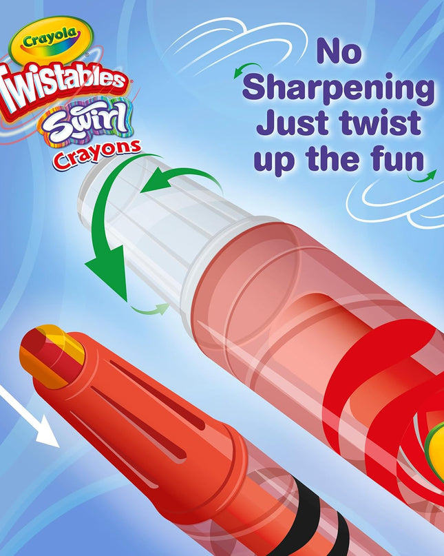 CRAYONES SWIRL MINI TWISTABLES CRAYOLA 10PZ