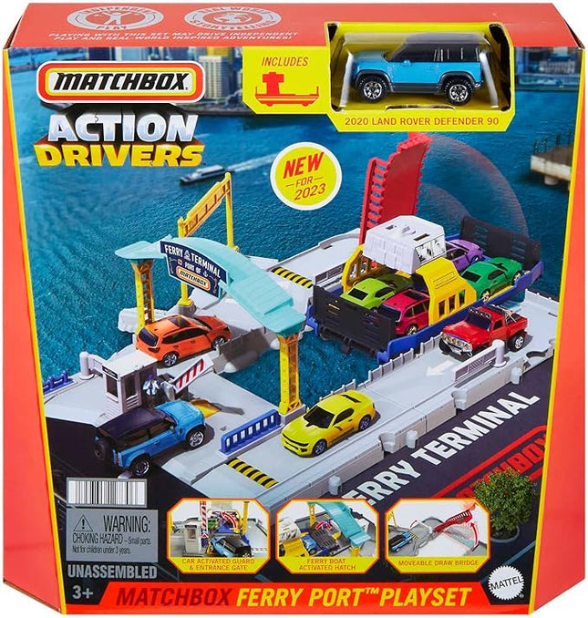 JUGUETE MATCHBOX ACTION DRIVERS FERRY PORT PLAYSET