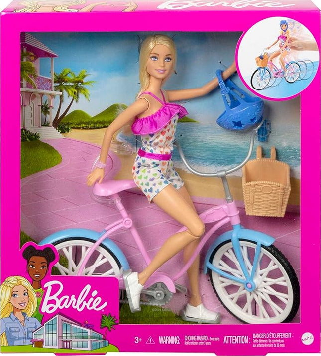 JUGUETE BARBIE DOLL & BICYCLE