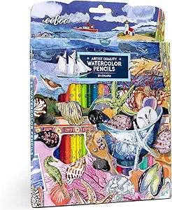 LAPICES SEASHELLS 24 WATERCOLOR COLOR