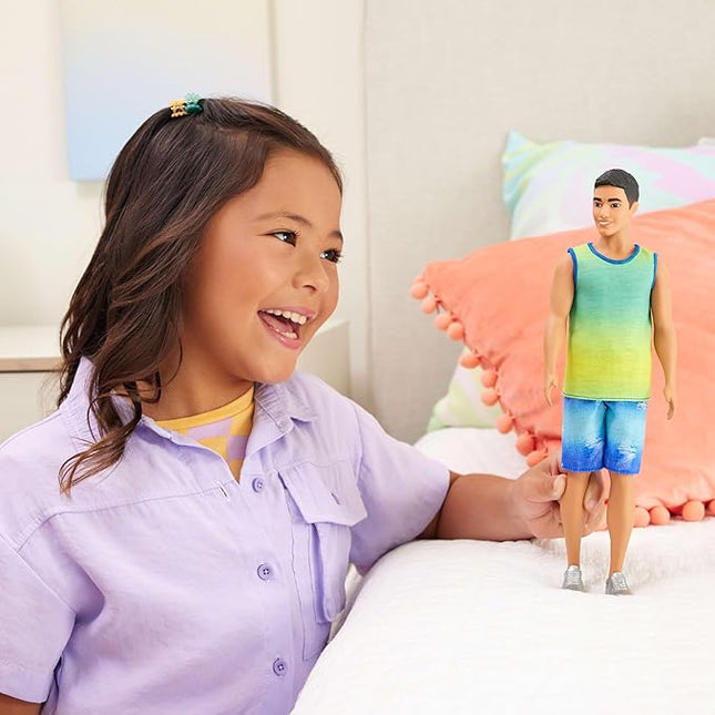 JUGUETE BARBIE KEN FASHIONISTA DOLLS BLUE GREEN THIRT