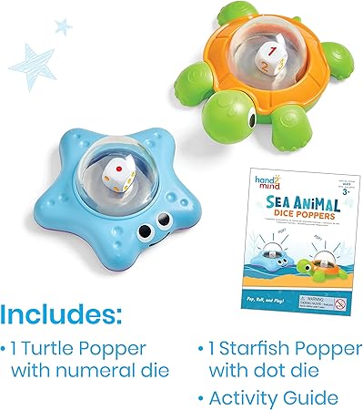 JUEGO SEA ANIMAL DICE POPPERS